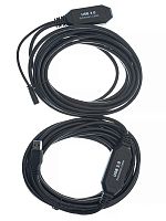 Кабель-адаптер USB3.0-repeater, удлинительный активный <Am-->Af> 10м VCOM <CU827-10M> (1/20)