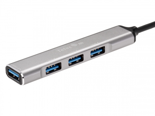 Переходник USB 3.0--> USB 3.0+3*USB 2.0, Aluminum Shell, 0.2м TELECOM <TA308U> (1/100) фото 2