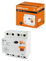 УЗО TDM ВД1-63 4Р 50А 500мА (1/3/30) (SQ0203-0099)