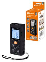 Рулетка лазерная (дальномер) ЛР-100, дальность 100 м, точность 2 мм, подсветка, IP54, 2хAAA, “Алмаз” TDM (SQ1018-0203)