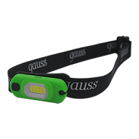 Фонарь GAUSS светодиодный налобный GFL408 3W 150lm Li-ion 300mAh LED, 4 режима, IP42, 6х3х2 см 1/12/72 (GF408)