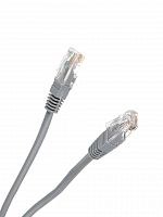 Патч-корд литой TELECOM UTP Кат. 5е, серый, 1.5 м. (1/200) (NA102--1.5M)