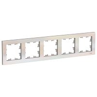 Рамка 5-м ATLASDESIGN универс. жемчуж. Systeme Electric ATN000405 (1/5/20)