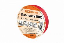 Изолента ПВХ 0,15х19мм Красная 20метров TDM (1/10/180) (SQ0526-0003)
