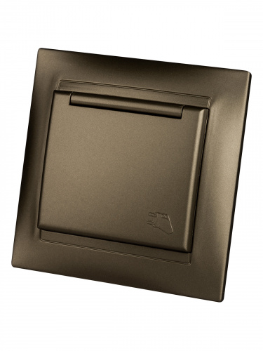 Розетка 2П+З 16А 250В IP44 с защ. шт. с крышкой бронза "Лама" (10/120) TDM (SQ1815-0714) фото 5 Розетка 2П+З 16А 250В IP44 с защ. шт. с крышкой бронза "Лама" (10/120) TDM (SQ1815-0714) фото 5