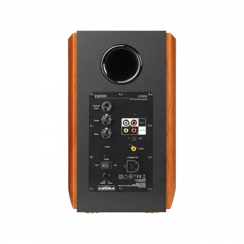 Колонки (пара) EDIFIER S1000W brown.Вых.мощ:120Вт.4 дин.Bth5.2.комплект:пульт ДУ,колоночный каб,оптовол.каб,каб.RCA-RCA,каб.3.5мм-RCA (1/1) (80002996) фото 2