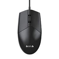 Проводная мышь AULA AM104 , подкл: USB,кнопок: 3,DPI: 1200, черный (1/100) (80003281)