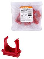 Крепеж-клипса для трубы ПНД 20 мм (10 шт.) красная TDM (1/10/1400) (SQ0405-0142)