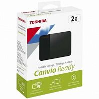 Внешний HDD  Toshiba  2 TB Canvio Ready чёрный, 2.5", USB 3.0 (HDTP320EK3AA)