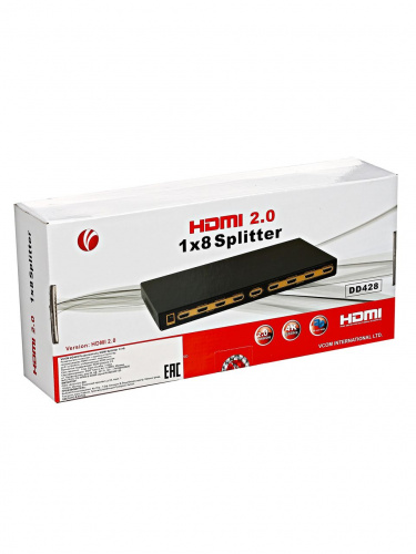 Разветвитель HDMI Spliitter 1-->8 2.0v, VCOM <DD428> (1/12) фото 3