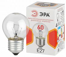 Лампа ЭРА накаливания P45 60Вт Е27 / E27 230В шар прозрачный (1/100) (Б0066558)