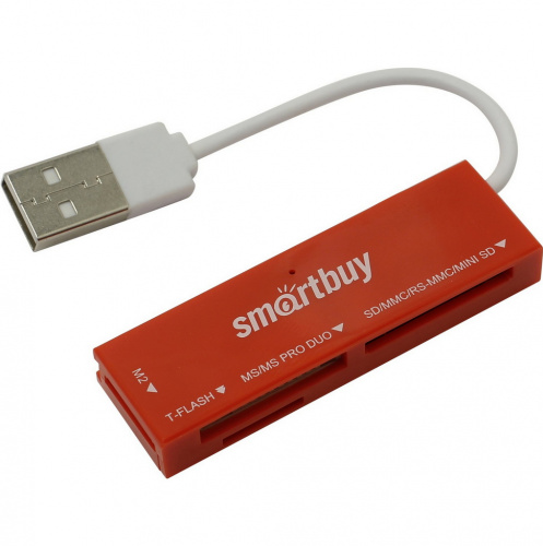 Картридер Smartbuy (SBR-717-R), красный (1/5)
