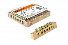 Шина "N" нулевая 6х9мм 6/2 (6 групп/крепеж по краям) TDM (1/600) (SQ0801-0058)