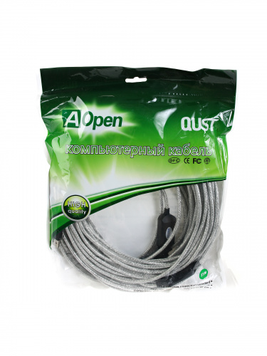 Кабель удлинительный USB 2.0 - repeater (AM-AF), 25 м. AOPEN (1/12) (ACU823-25M) фото 3