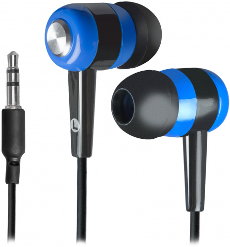Наушники внутриканальные DEFENDER Basic 616 вакуумные, шнур 1.1 м, черные/синие (1/100) (63616) фото 3