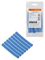 Набор трубок термоусаживаемых, не поддерживающих горение, клеевых, длиной 10 см ТТкНГ(3:1) "Моноцвет, синий 9,5/3,0 TDM" (1/100) (SQ0548-2707)