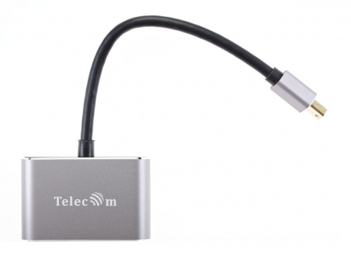 Кабель-переходник Mini DisplayPort (M) -> HDMI (F)+VGA (F) 4K@30Hz Alum Grey Telecom (TA6080) (1/200) фото 3