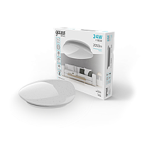 Светильник светодиодный GAUSS Basiс Spaсe Stone НПС 24W 2050lm 4000K 220-240V IP20 370*340*90 (1/20) (995438224)