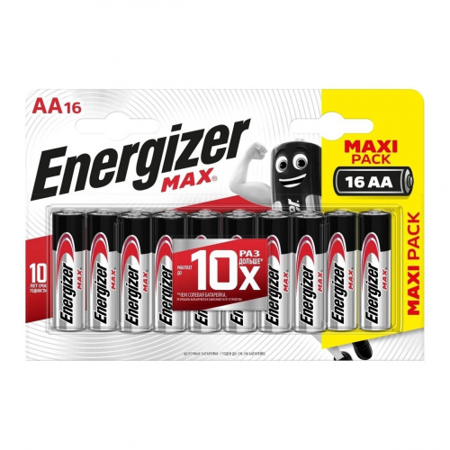 Элемент питания ENERGIZER  LR6 Max (16 бл)   (96) (E301533101)