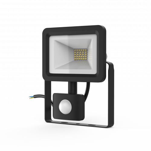 Прожектор светодиодный GAUSS Elementary-S 20W 1300lm 6500К 175-265V IP65 черный с датчиком движения (1/20) (628511320) Прожектор светодиодный GAUSS Elementary-S 20W 1300lm 6500К 175-265V IP65 черный с датчиком движения (1/20) (628511320)