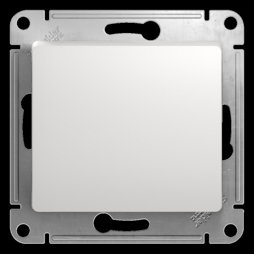 Механизм кнопки нажимной 1-кл. С/У GLOSSA 10А IP20 (сх. 1) 10AX бел. Systeme Electric GSL000115 (1/20/160)