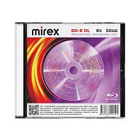 Диск MIREX BD-R 6Х 50ГБ двухслойный Слим кейс (1/50) (UL141006A6S)