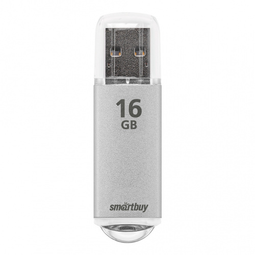 Флеш-накопитель USB  16GB  Smart Buy  V-Cut  серебро (SB16GBVC-S)