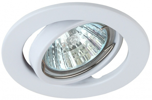 Светильник ЭРА ST2A WH штампованный поворотный MR16 12V/220V 50W белый (100/2400) (C0043805) фото 4