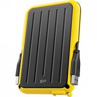 Внешний HDD  Siliсon Power  2 TB  A66 Armor, жёлтый, 2.5", USB 3.2 (SP020TBPHD66SS3Y)