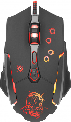 Мышь проводная игровая DEFENDER Killer GM-170L, USB, 7 кнопок, черный (1/40) (52170) фото 3