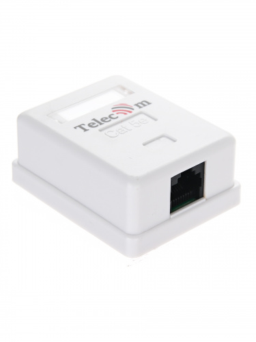 Розетка внешняя RJ-45 (UTP) 5E кат. (1/500) (TC-SB-1-8P8C-C5E-WH) Розетка внешняя RJ-45 (UTP) 5E кат. (1/500) (TC-SB-1-8P8C-C5E-WH)