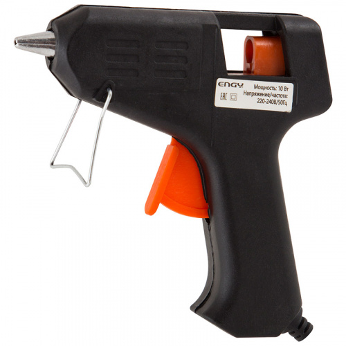 Пистолет клеевой Engy EGG-10, с подставкой, 10 Вт (1/20/100) (357114)