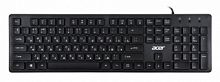 Клавиатура проводная ACER OKW020 черный USB slim (1/20) (ZL.KBDEE.001)
