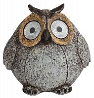 Светильник ЭРА ERAFYS01-08 садовый Сова серая на солнечной батарее полистоун 11 5 см (36/432) (Б0044840)