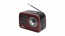 Радиоприемник трёхдиапазонный RITMIX RPR-033 CHOCOLATE, Bluetooth v.5.3, USB флэш/microSD, MP3, вход USB Type-C, шоколадный(1/30) (80004176)