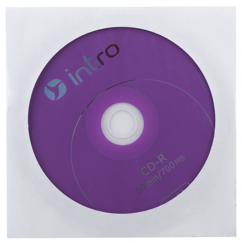 Intro СD-R INTRO 52X 700MB  конверт (150/600/14400) (Б0016199) фото 6
