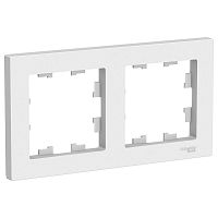 Рамка 2-м ATLASDESIGN универс. бел. Systeme Electric ATN000102 (1/30/180)