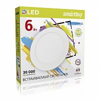 Светильник светодиодный SMARTBUY DL -6w/4000K/IP20 (SBL-DL-6-4K)