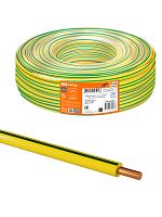 Провод TDM ПуВнг(А)-LS 1х16,0 ГОСТ (100м), желто-зеленый (1/100/100) (SQ0124-0303)