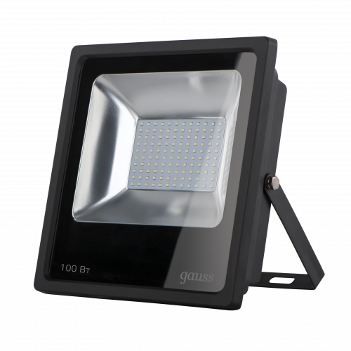Прожектор светодиодный GAUSS Elementary G2 100W 9000lm IP65 6500К черный (1/16) (613100100)