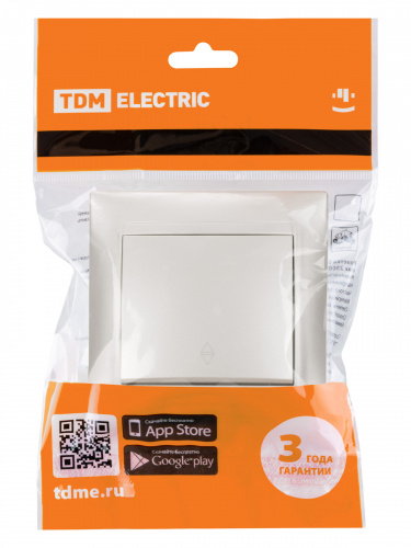 Выключатель на 2 направления 1 кл. 10А перламутр "Лама" (10/120) TDM (SQ1815-0806) фото 3