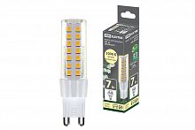 Лампа светодиодная TDM G9-7 Вт-230 В-3000 К, SMD, 17,5x65,5 мм (1/20/500) (SQ0340-0225)