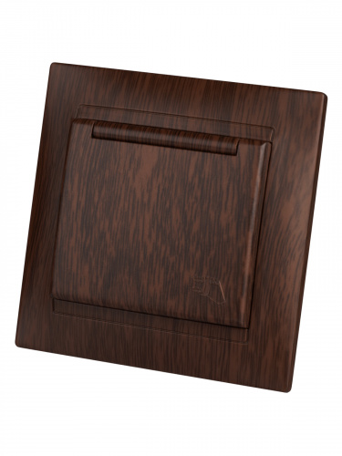 Розетка 2П+З 16А 250В IP44 с защ. шт. с крышкой венге , с/у, "Лама" (10/120) TDM (SQ1815-0414) фото 4 Розетка 2П+З 16А 250В IP44 с защ. шт. с крышкой венге , с/у, "Лама" (10/120) TDM (SQ1815-0414) фото 4