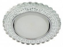 Светильник ЭРА DK LD38 SL декор cо светодиодной подсветкой GX53 зеркальный (30/720) (Б0037392)