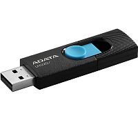 Флеш-накопитель USB  32GB  A-Data  UV220  чёрный/голубой (AUV220-32G-RBKBL)