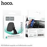 Держатель автомобильный HOCO H30 Brilliant, для смартфона, пластик, торпедо, цвет: чёрный (1/24/240) (6942007611473)