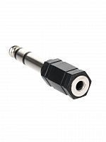 Переходник аудио (МОНО) 6.35мм M (штекер) --> 3.5мм F (гнездо) Telecom <TA1950> (1/1000)