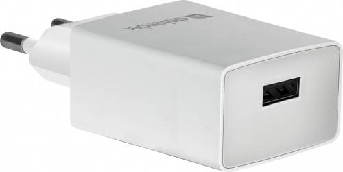 Блок питания сетевой 1 USB DEFENDER UPA-21, 5V/2.1А, белый (1/50) (83571) фото 5