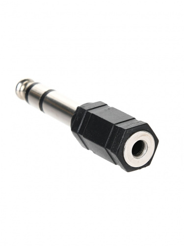 Переходник аудио (МОНО) 6.35мм M (штекер) --> 3.5мм F (гнездо) Telecom <TA1950> (1/1000)
