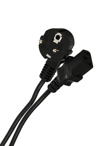 Кабель компьютер --> розетка 220V ( угловая Евровилка) <VDE> 3G*0,5mm2 VCOM <CE021-CU0.5-3> , 3,0 м (1/30) (CE021-CU0.5-3M)